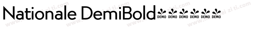 Nationale DemiBold字体转换